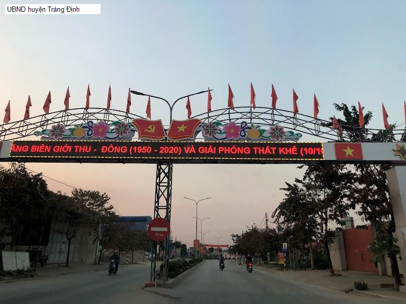 UBND huyện Tràng Định