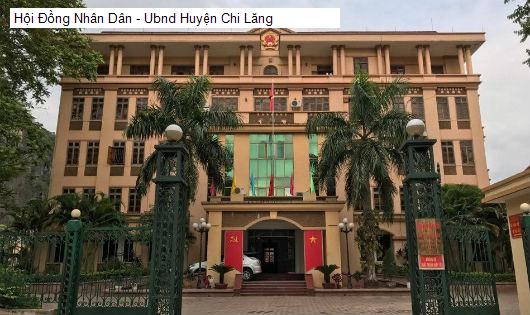 Hội Đồng Nhân Dân - Ubnd Huyện Chi Lăng