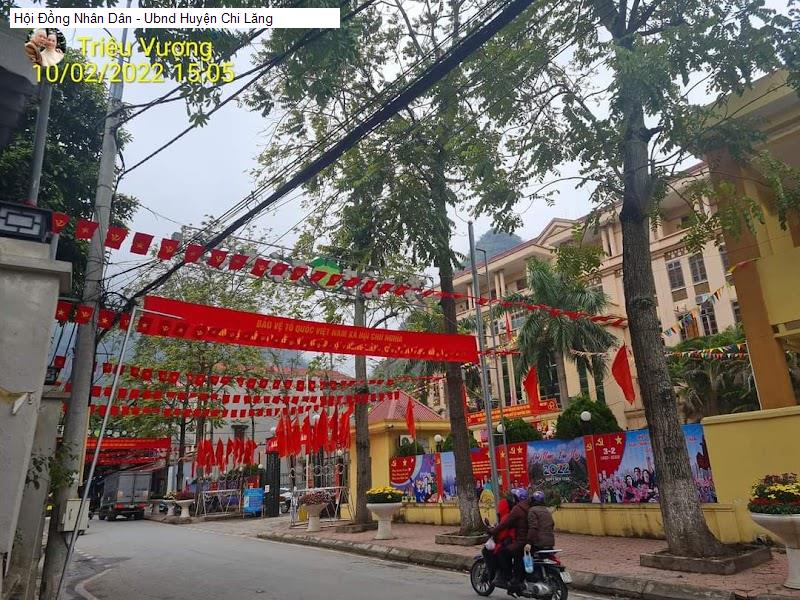 Hội Đồng Nhân Dân - Ubnd Huyện Chi Lăng