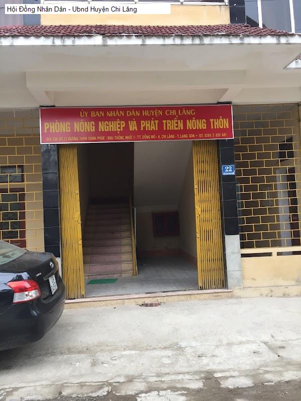 Hội Đồng Nhân Dân - Ubnd Huyện Chi Lăng