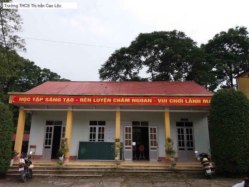Trường THCS Thị trấn Cao Lộc