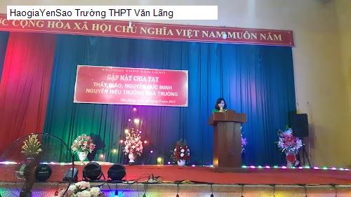 Hình ảnh Trường THPT Văn Lãng