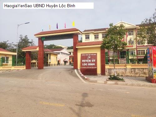 UBND Huyện Lộc Bình